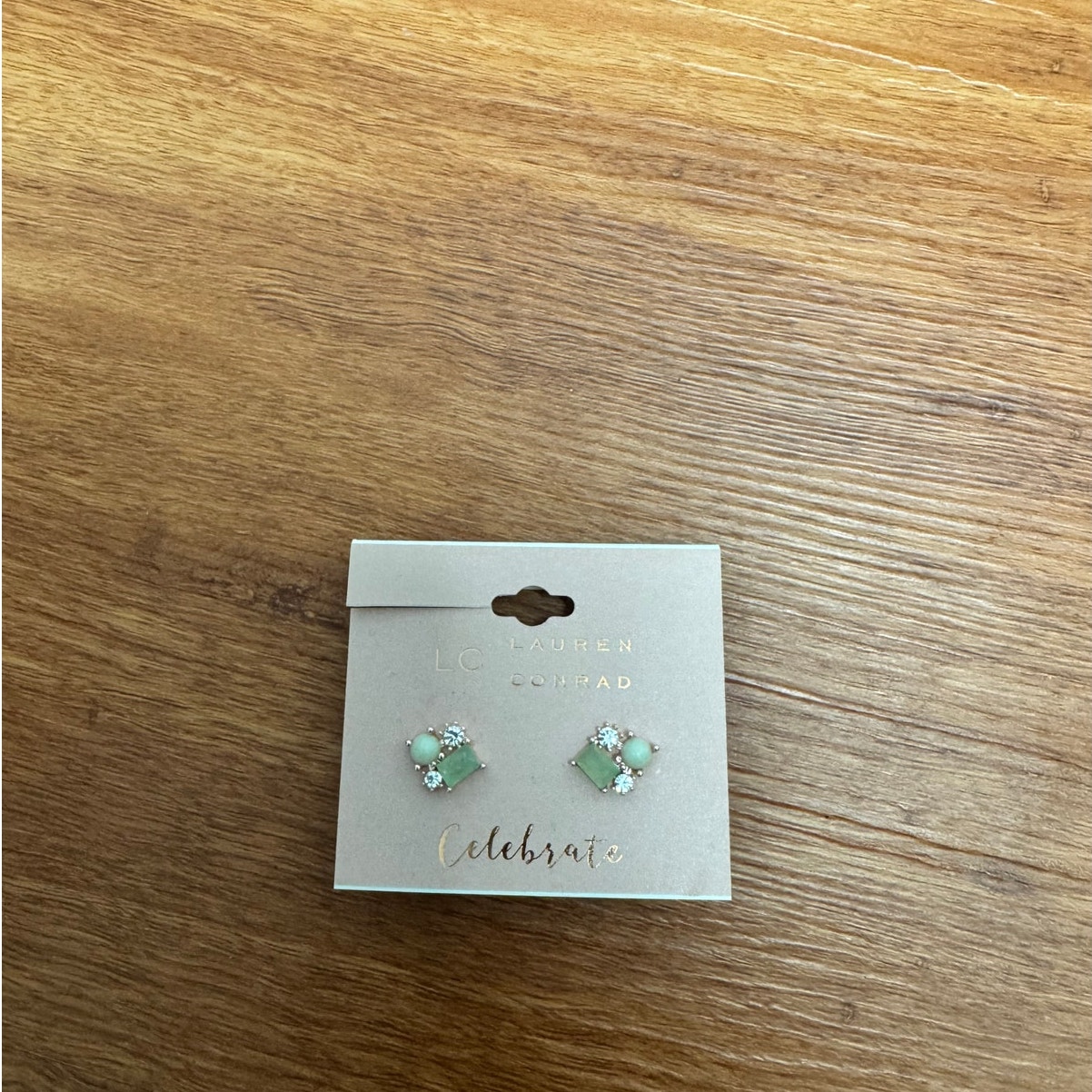 Nwt! Lauren Conrad Rose Gold Seaglass Earrings